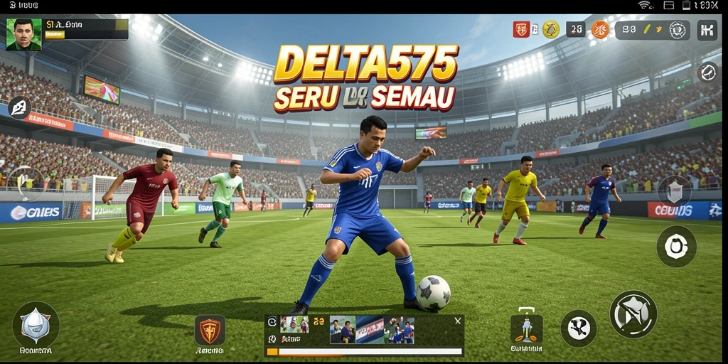 Tampilan menarik dari gameplay DELTA575 yang kompetitif.