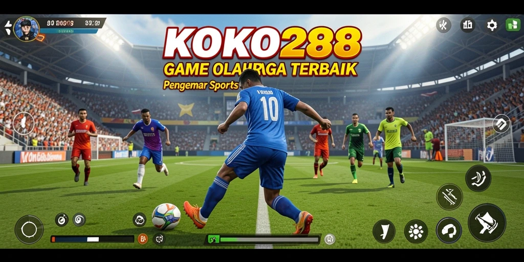 Screenshot dari gameplay seru KOKO288 yang menampilkan pertandingan olahraga.