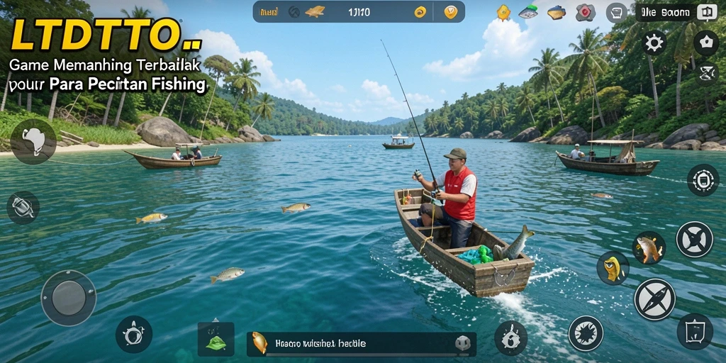 Gameplay LTDTOTO menampilkan petualangan memancing yang seru dan menawan.